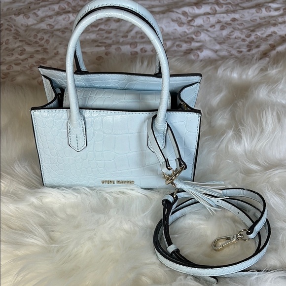 Steve Madden Blue Mini Bag with Structured Design - Picture 1 of 6